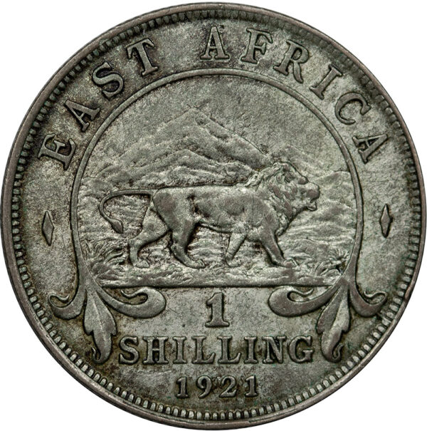 1921 1 Shilling East Africa Silver