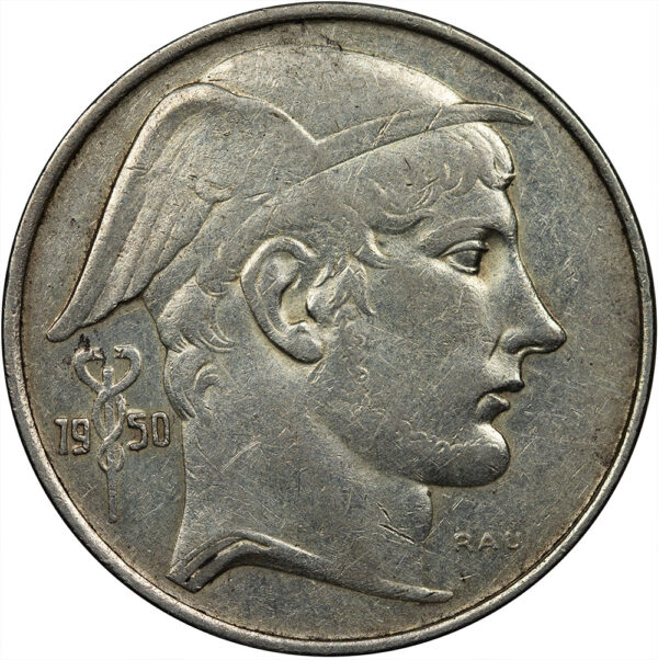 1950 20 Francs Belgium Silver