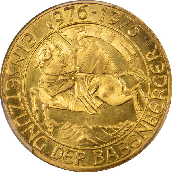 1976 1000 Schilling Austria PCGS MS67