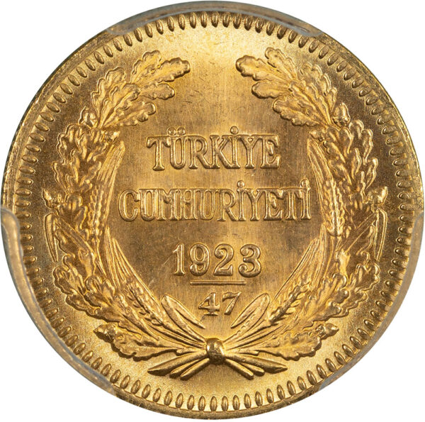 1923/47 100 Kurus Turkey PCGS MS64 - Image 2