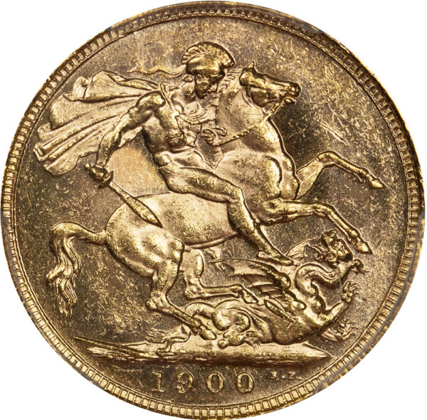 1900 Sovereign Great Britain PCGS 61 - Image 4
