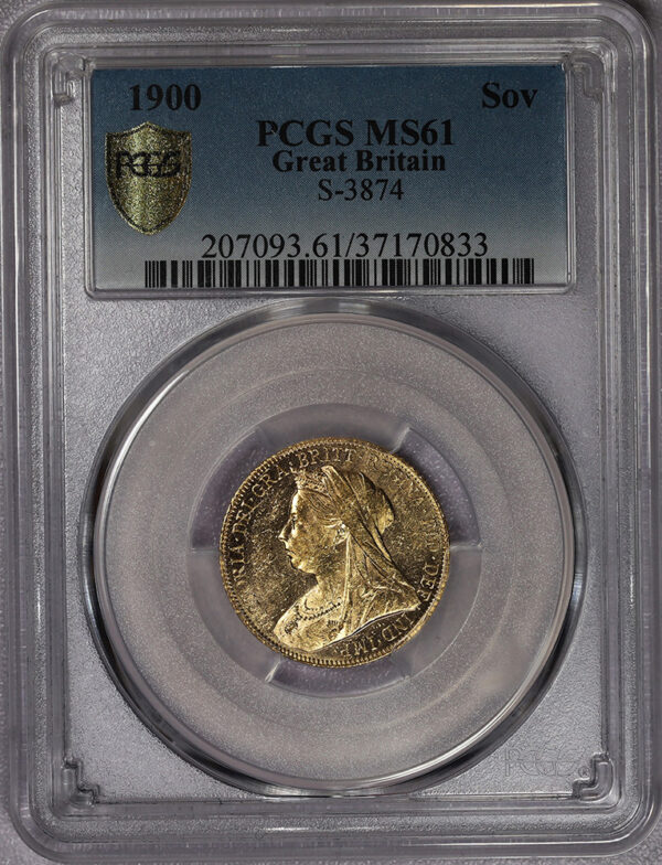 1900 Sovereign Great Britain PCGS 61