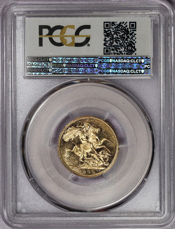 1900 Sovereign Great Britain PCGS 61 - Image 2