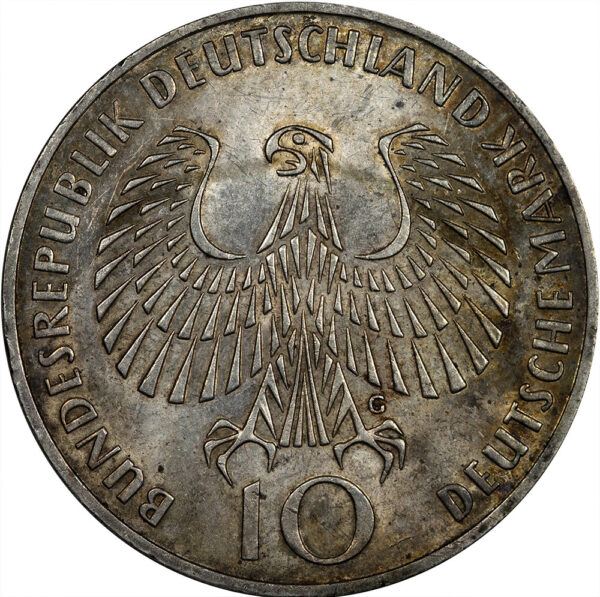 1972 10 Deutsche Mark Germany Silver - Image 2