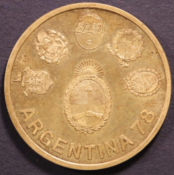 2000 PESOS ARGENTINA SILVER 1978 - Image 2