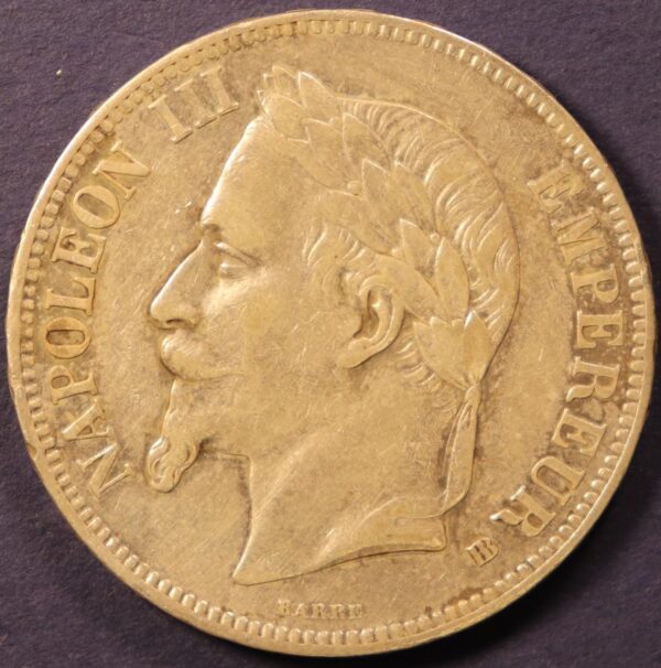 5F FRANCE EMPIRE NAPOLEON III 1867