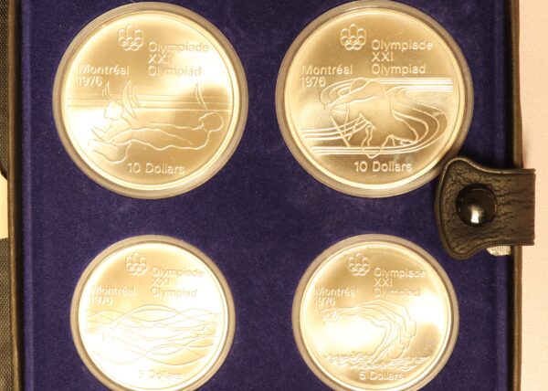 CANADA SILVER  OLYMPIC COINS SET MONTREAL 1976 WATER SPORTS - Image 7