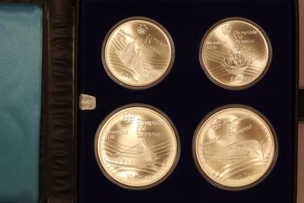 CANADA SILVER OLYMPIC COINS SET MONTREAL 1976 SOUVENIR ISSUE - Image 2