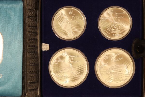 CANADA SILVER OLYMPIC COINS SET MONTREAL 1976 SOUVENIR ISSUE