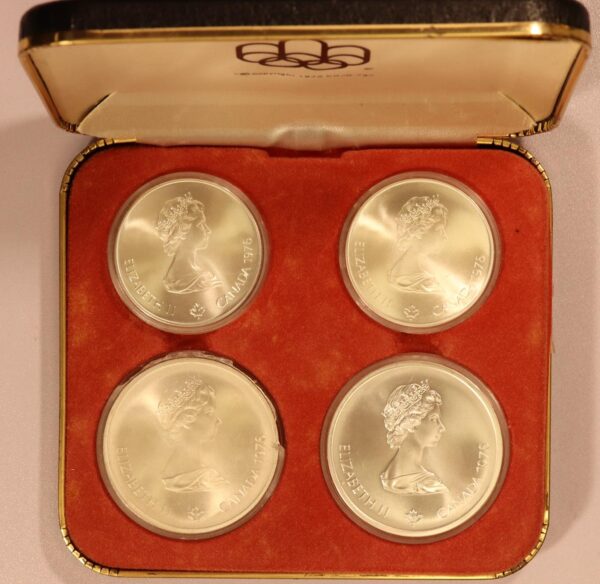 CANADA SILVER OLYMPIC COINS SET ELISABETH II 1976