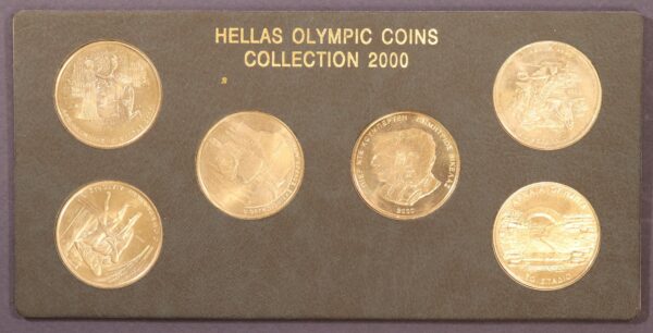 500 DRACHMA HELLAS OLYMPIC COINS SET 2000
