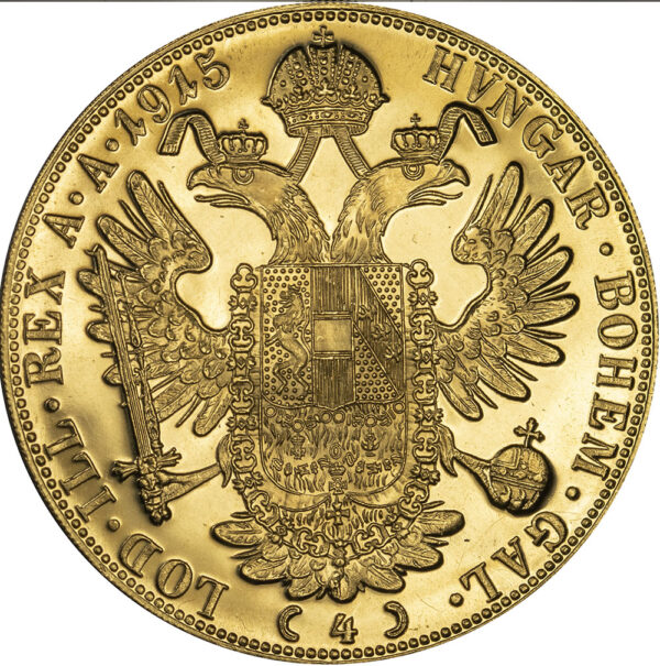 1915 4 Δουκάτα Αυστρία UNC - Image 2