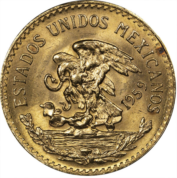 1959 20 Pesos Gold (15gr Pure Gold) - Image 2