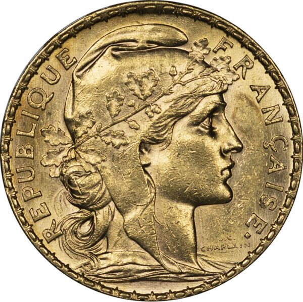 1912 20 Francs France UNC