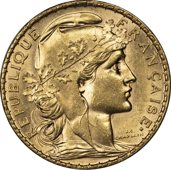 1912 20 Francs France UNC