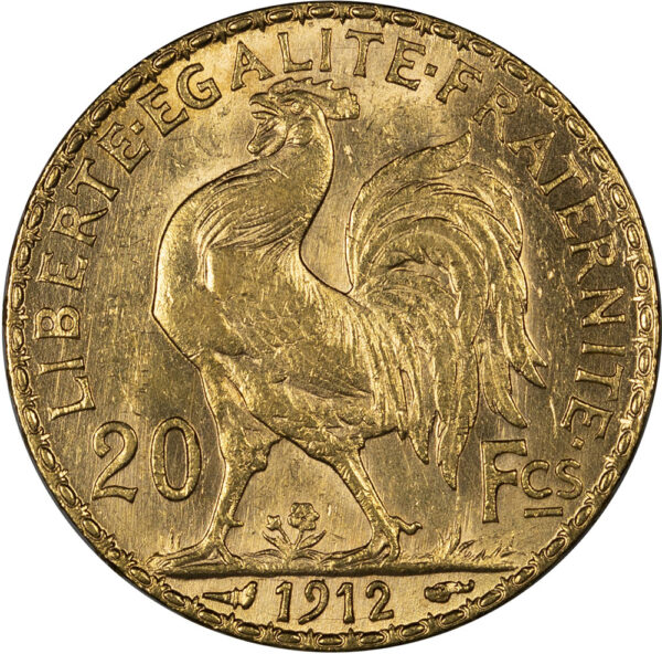 1912 20 Francs France UNC - Image 2