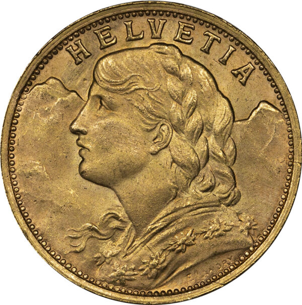 1935 20 Francs Switzerland UNC
