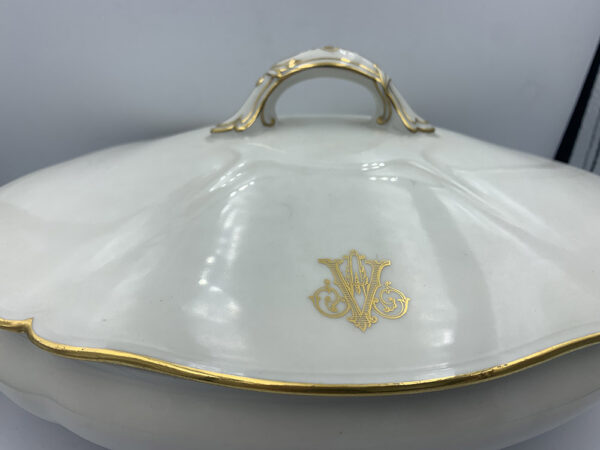 Antique Grand Dept E. Bourgeoisn Paris Porcelain Tureen Oval Dish - Image 7
