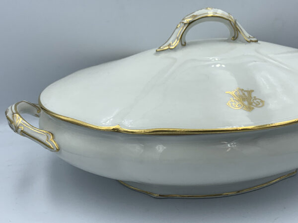 Antique Grand Dept E. Bourgeoisn Paris Porcelain Tureen Oval Dish - Image 5