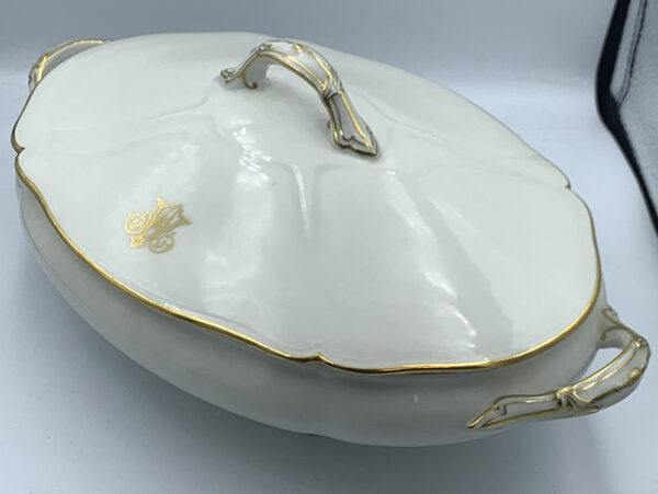 Antique Grand Dept E. Bourgeoisn Paris Porcelain Tureen Oval Dish - Image 4