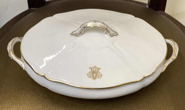 Antique Grand Dept E. Bourgeoisn Paris Porcelain Tureen Oval Dish - Image 12