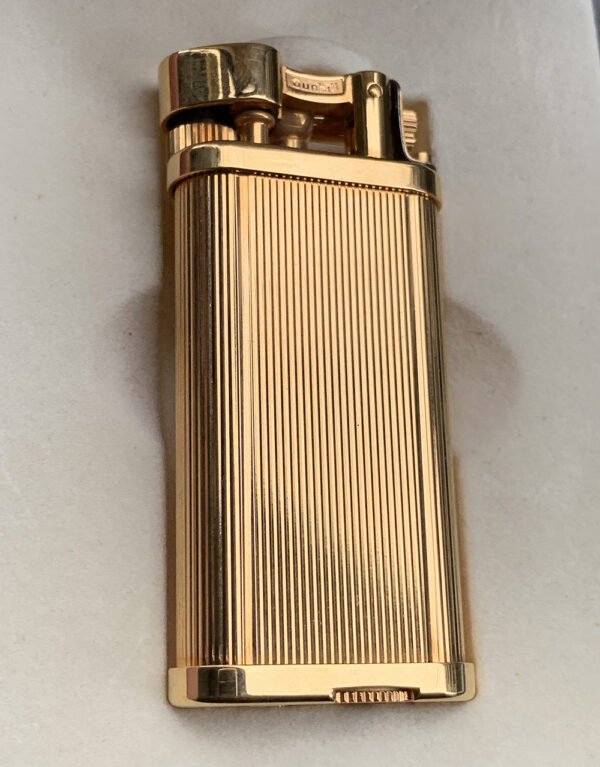 Αναπτήρας Alfred Dunhill Gold Plated Butane Table Lighter - Image 14