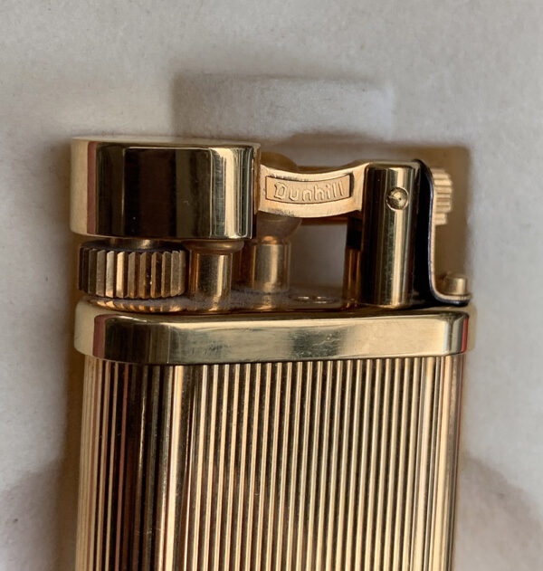 Αναπτήρας Alfred Dunhill Gold Plated Butane Table Lighter - Image 13