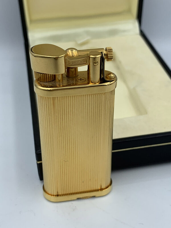 Αναπτήρας Alfred Dunhill Gold Plated Butane Table Lighter - Image 6