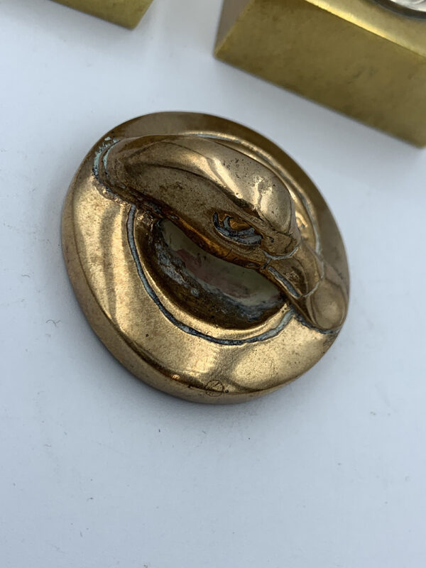 Vintage Bronze & Silver paperweights - Image 4