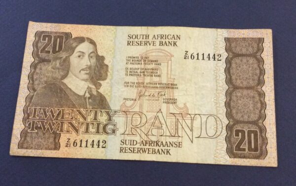 20 RAND SOUTH AFRICA No 611442 GB90