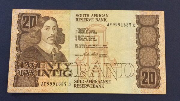 20 RAND SOUTH AFRICA No 9991687 GB86