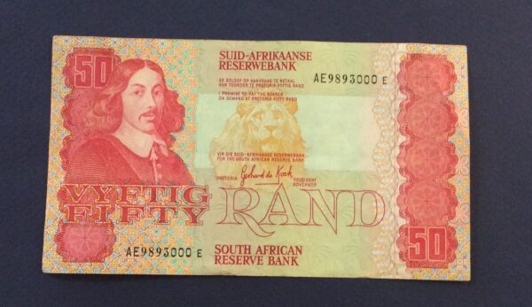50 RAND SOUTH AFRICA No 9893000 GB92