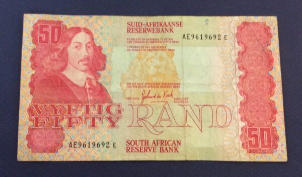 50 RAND SOUTH AFRICA No 9619692 GB93