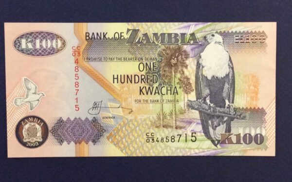100 KWACHA ZAMBIA GB114