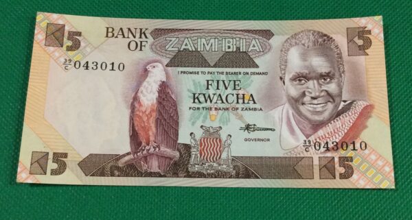 5 FIVE KWACHA ZAMBIA  GB8