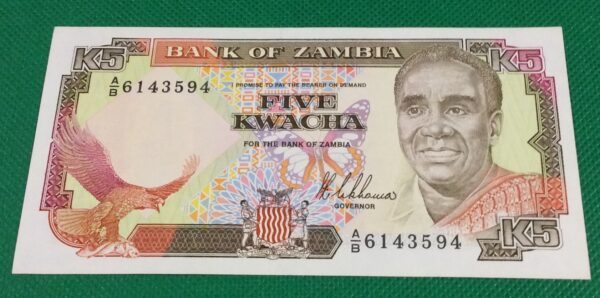 5 KWACHA ZAMBIA GB29