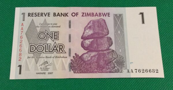 1 DOLLAR ZIMBABWE GB31