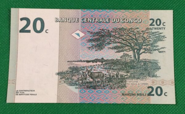 20 CENTIMES CONGO GB42 - Image 2