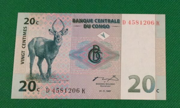 20 CENTIMES CONGO GB42