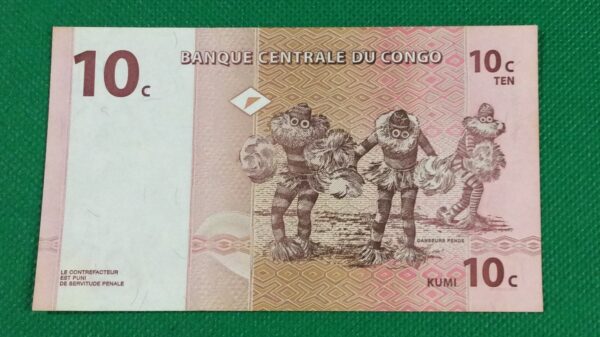 10 CENTIMES CONGO GB43 - Image 2