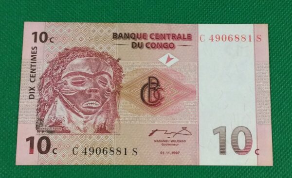 10 CENTIMES CONGO GB43