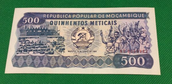 1983 500 METICAIS MOCAMBIQUE GB59