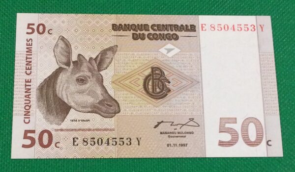 50 CENTIMES CONGO GB64