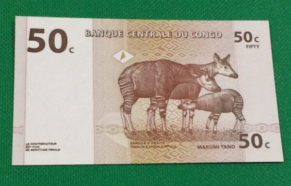 50 CENTIMES CONGO GB64 - Image 2