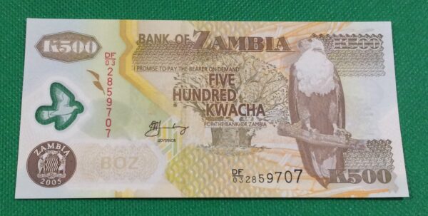 500 KWACHA ZAMBIA GB65