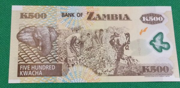 500 KWACHA ZAMBIA GB65 - Image 2