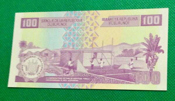 2011 100 FRANCS BURUNDI GB141 - Image 2