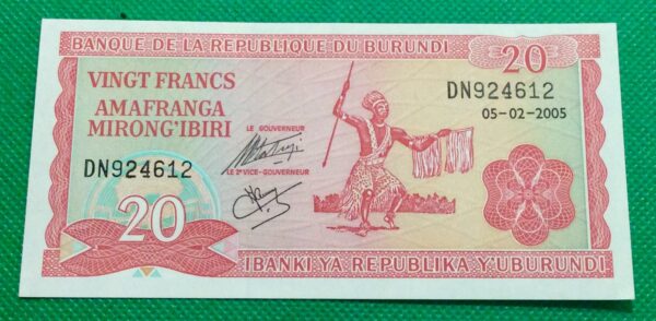 2005 20 FRANCS BURUNDI GB148