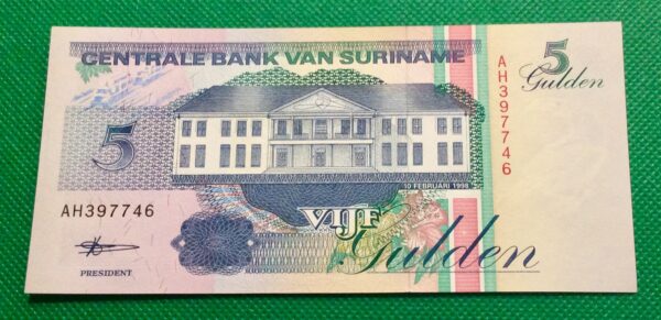 1998 5 GULDEN SURINAME GB158
