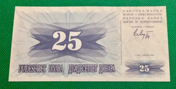 25 DINARA BOSNA HERCEGOVINA GB174